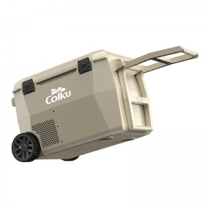 Colku GC45 45L Portable Camping Refrigerator Dual Zone Cooler Box 12 Volt Fast cooling Fridge Freezer