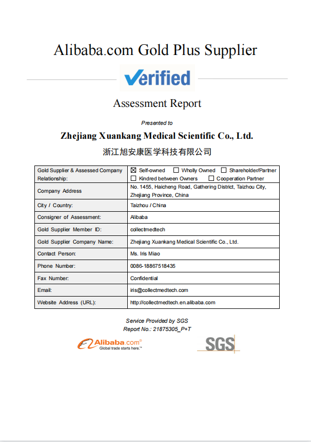 SGS certificate on production ability. May, 2021