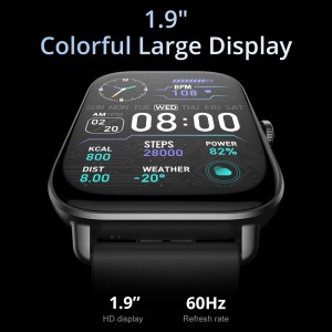 COLMI P28 Plus Smartwatch 1.69 ″ HD Screen Bluetooth E Letsang IP67 e sa keneleng Metsi Smart Watch