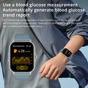 COLMI C63 Smartwatch 2.01″ 디스플레이 ECG 혈액 산소 혈당 건강 스마트 시계.