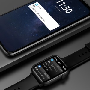 Suav Professional Series 8 Smart Watch 2022 (Hu Tau Txais / Dial), 1.70 hauv HD Full Touch Screen Smartwatch Fitness Tracker nrog Hu / Ntawv / Lub Siab Rate (Dub)