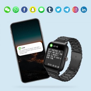 COLMI P8 Max Smartwatch 1.69″ HD Ekran Bluetooth Rele IP67 Enpèmeyab Smart Watch