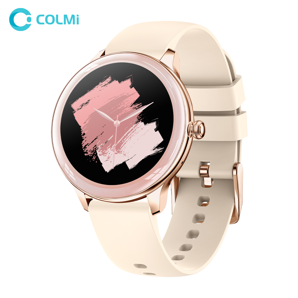 Excellent quality Wrist Smart Band - COLMI V33 Lady Smartwatch 1.09 inch Round Full Screen Thermometer Heart Rate Sleep Monitor Women Fashion Smart Watch – Colmi