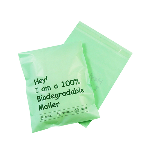 Go Green – 100% biodegradable poly mailer.