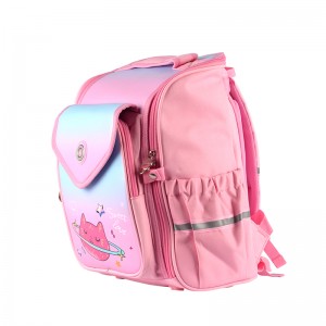 Pink new cartoon backpack for middle and high school girls