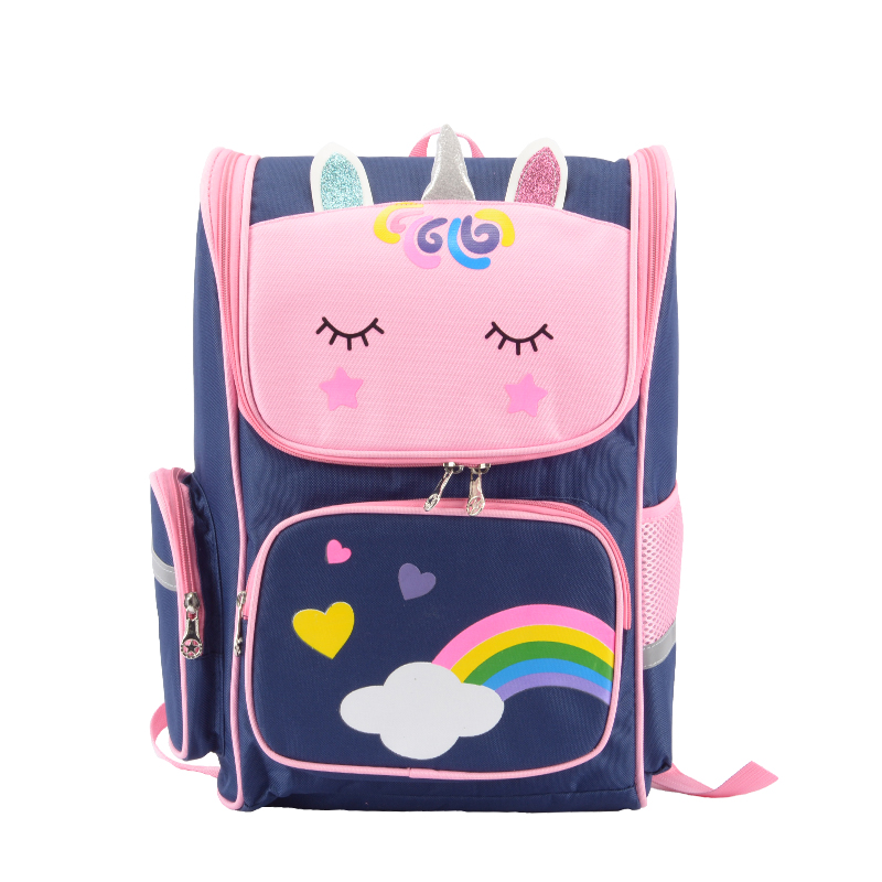 Fashion printed girl polyester cloth cartoon children’s schoolbag Featured Image