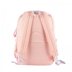Polyester cloth new Korean schoolbag for middle