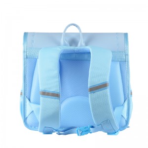 New polyester fabric Korean design backpack for junior high school girls