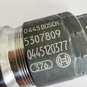 Bosch asli injector 0445120377, C5307809, 5307809 asli baru diesel common rail injector untuk Cumimins ISL