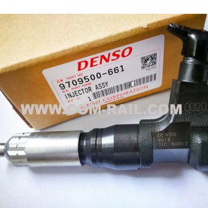 Asli Denso injektor bahan bakar 095000-6613 9709500-661 23670-E0021 kanggo HINO