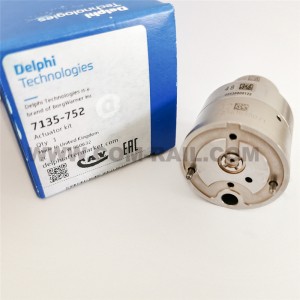 DELPHl 100% orizjinele pomp gearstalling 7135-752 echte solenoïde fentyl foar EUI injector BEBE4K01001