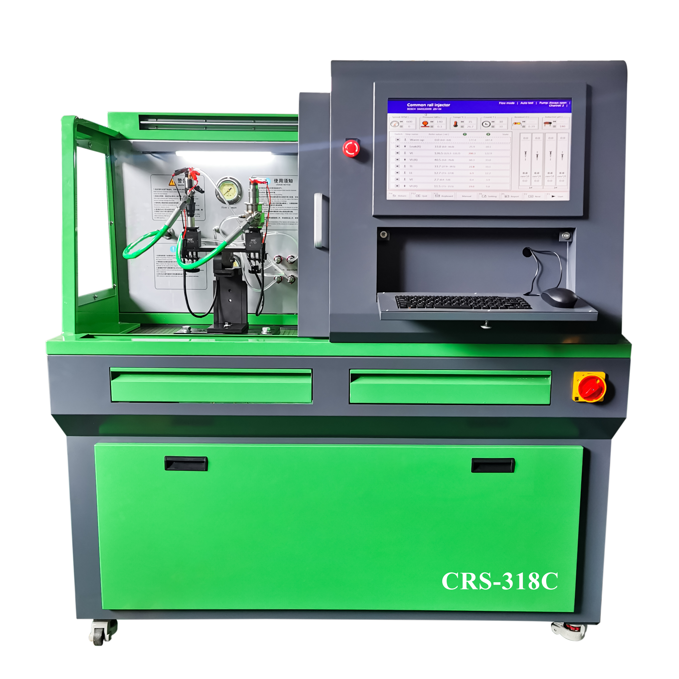 New Model Dual Common Rail Injector Test Bench – CRS-318C