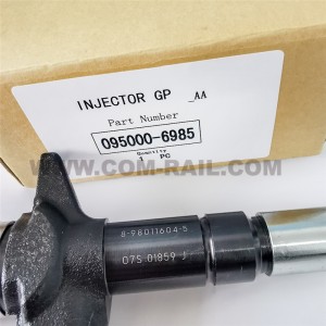 china ṣe injector epo diesel 095000-6985 8-98011604-5/8-97311372-0
