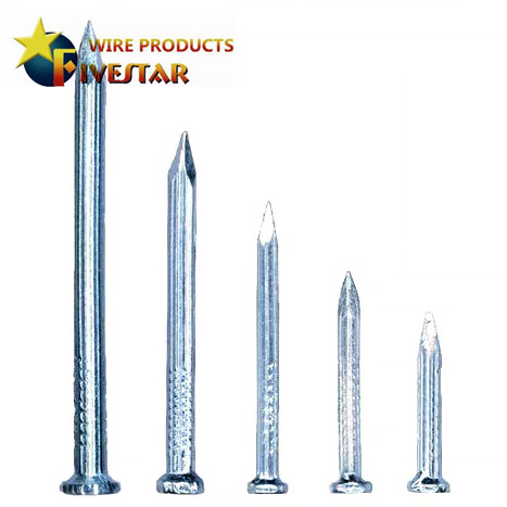 Factory wholesale Galvanized Umbrella Head Roofing Nail - Factory directly sell high carbon steel nails for concrete structure – Five Star
