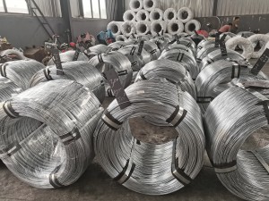 Hot dipped galvanized wire zinc coated60g-300g 450mpa