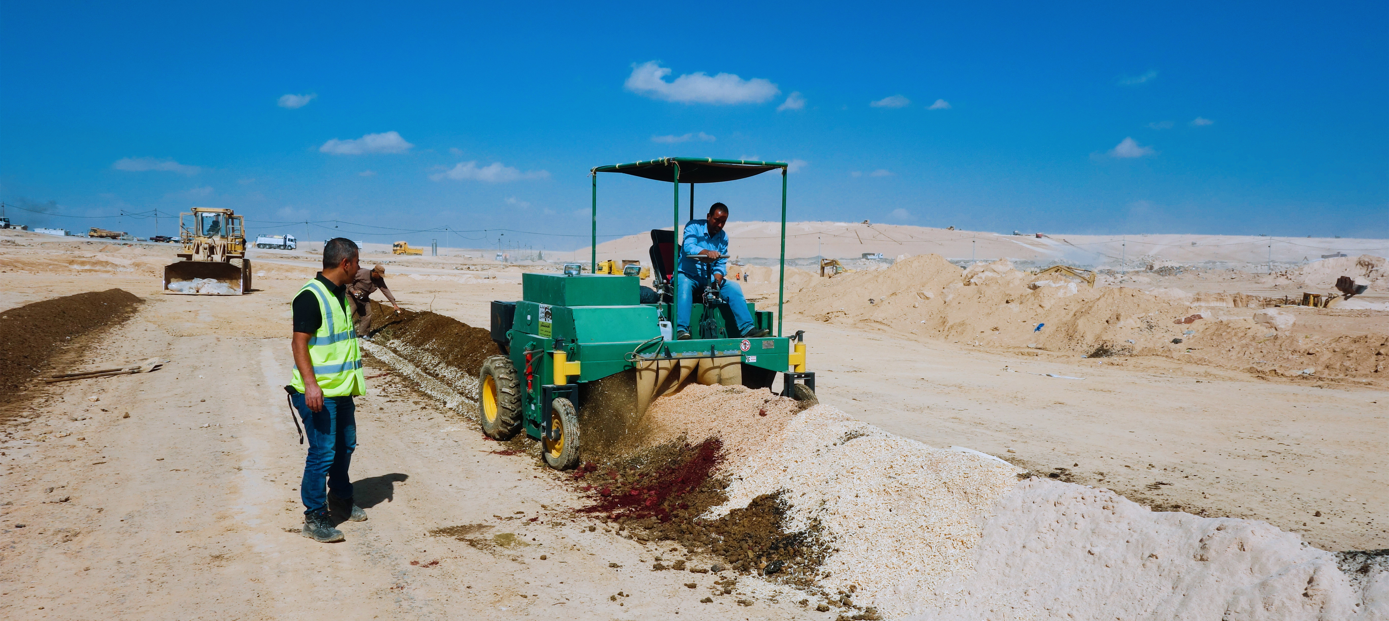 4 steps of open-air windrow compost production