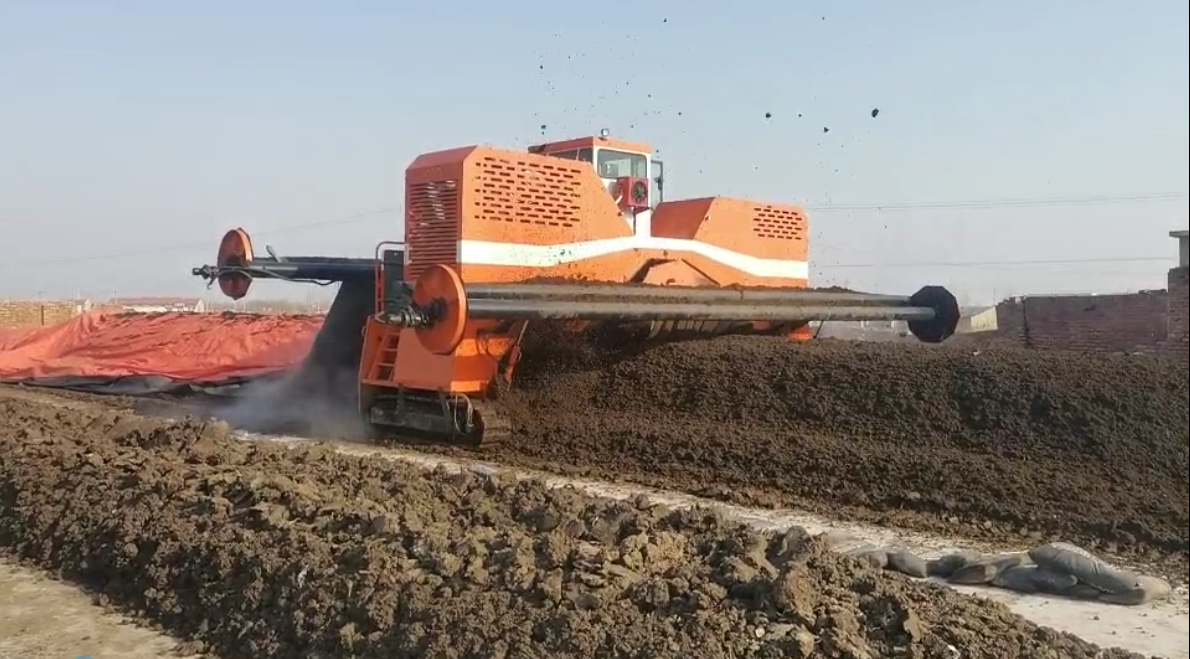 China’s Biggest Compost Turner-M6300 Feedback from Customer