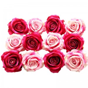 Fake flannelette fabric flowers heads Bulk Silk Rose Bud Artificial Flower for Wedding Party Home decoration