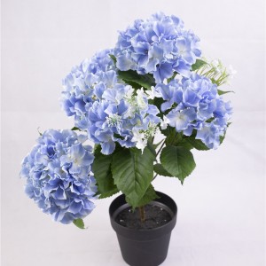 New design dried flower bouquet gift for Festival decorations with green leaf and blue flowers