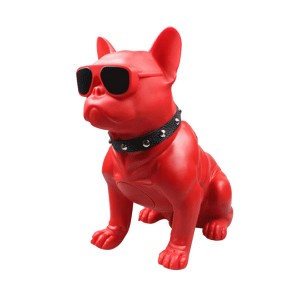 Pet Car Bulldog Wireless Audio Subwoofer Outdoor Portable Dog Head Bluetooth Small Speaker Professional Car Accessories Purchasing Agent  yiwu market agent