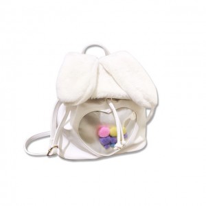 new trendy flush ears ITA backpack custom design ITA bag with clear window