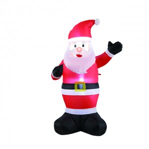 Hot selling 3.5FT customized outdoor Christmas decorations LED lights inflatables Santa