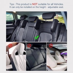 Car Seat Neck Support Rest Adjustable U Shaped Cloth Breathe Pillow Accessories Soft Memory Foam PVC Leather Material for Car