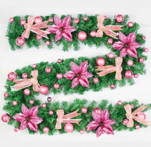 Artificial Colorful Christmas product,merry Christmas tinsel garland for sale