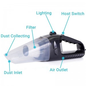 Robotic Process Automation Auto Cleaning Tool Portable Handhold Wireless 12V Car Vacuum Cleaner For Car And Home use