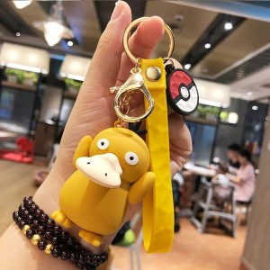 Pikachu silicone car key pendant creative cartoon pendant bag cute pendant small gift goods accessories Yiwu key pendant agent