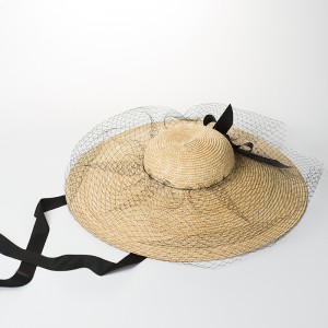Wholesale Fashion Ladies Extra Wide Brim Hats Natural Straw Sun Hat Oversize Floppy for Women Floppy Straw Chapeau