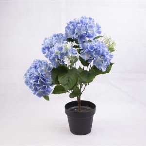New design dried flower bouquet gift for Festival decorations with green leaf and blue flowers