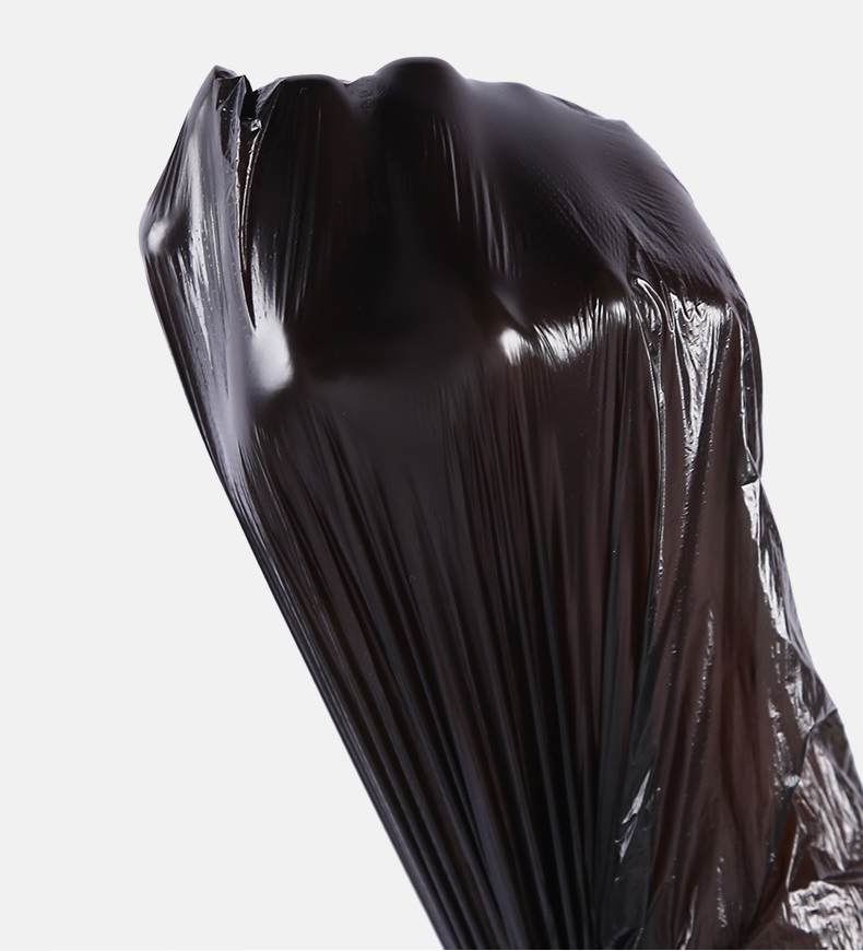 Portable heavy duty garbage bag roll household black plastic bags