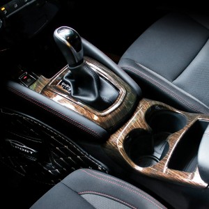 High Quality Car Interior Carbon Fiber Gear Shift Panel Frame Cover For 16-19 Nissan QASHQAI car accessories