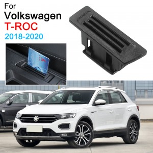 Card Inserter Coin and Card Slot Storage Box for Volkswagen VW T-ROC T Roc TROC Accessories 2018 2019 2020