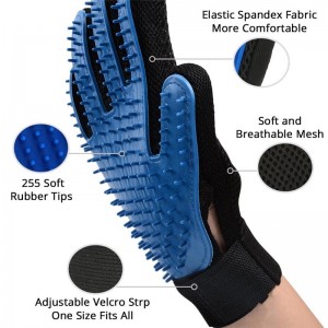 Hot Selling Cat Pet Grooming Glove Pet Brush Glove for Cat Dog Hair Remove Mitt Dog Deshedding Cleaning Combs Massage Gloves