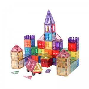 MNTL 2021 New Star-shape design 108pcs magnetic building tiles BPA free magnetic blocks educational toys kids