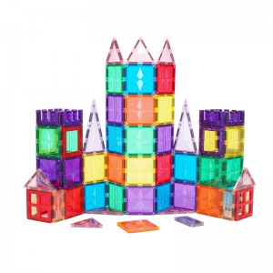 MNTL 2021 New Star-shape design 108pcs magnetic building tiles BPA free magnetic blocks educational toys kids