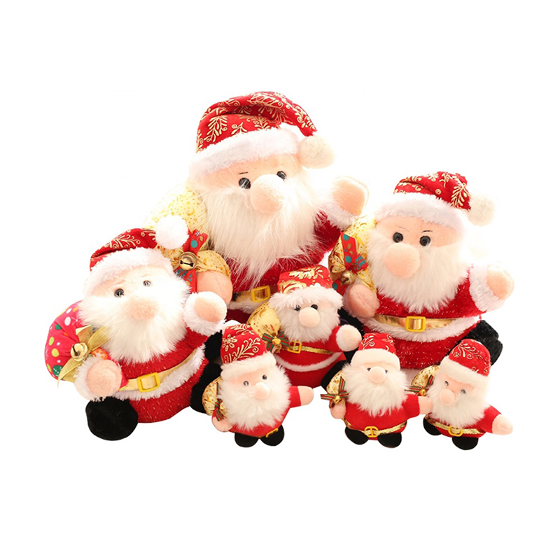 New product popular Christmas ornaments plush filling cotton Bearded Santa Claus Elk (6)