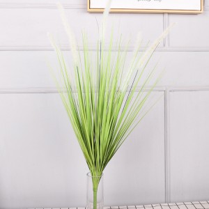 Artificial plant reed 5 heads artificial reed grass potted dog’s tail grass home decoration artificial flowers ornaments artificial flowers