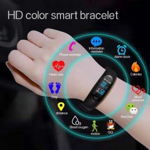 Silicon Wristband Oem Factory Digital Watch 2019 New Electronics Products Smart Bracelet Silicon Wristband Custom Smart Watch M4