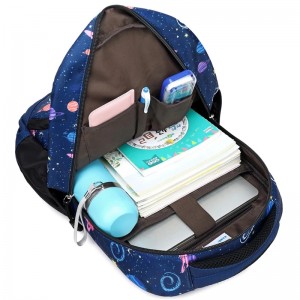 Boys School Backpack Waterproof Space Astronaut Kids School Bags for Students