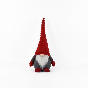 Christmas Doll Ornaments Santa Claus OEM Customized Elf Tomte Navidad Decor Stuffed Plush Gnome For Christmas