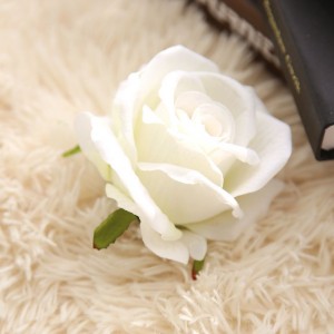 Fake flannelette fabric flowers heads Bulk Silk Rose Bud Artificial Flower for Wedding Party Home decoration