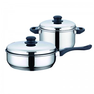 New technology 12 PCS Stainless Steel Cookware Set Bakelite Knob