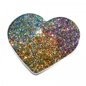 Bulk heart shape 2g mixed colored glitter powder powder eyeshadow palette eye shadow