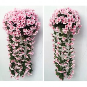 Wedding home decorations artificial flowers fake flower vine wall wisteria hanging baskets