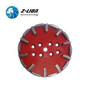 10inch diamond grinding wheel to be fitted on single head floor grinders for grinding concrete floors