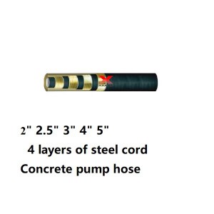 Steel Wire Reinforced concrete pump hose 85bar（1233psi）