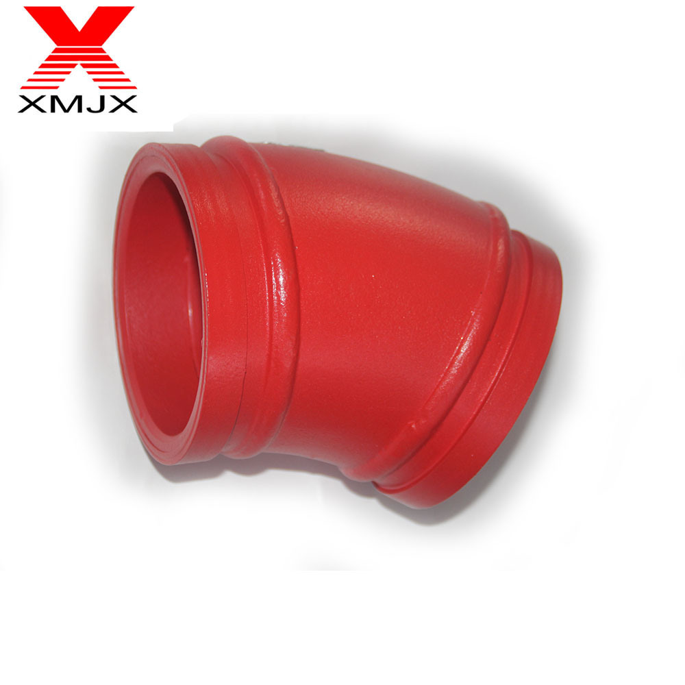 China Supplier Hose Pipe End - Putzmeister Pm Spare Parts DN125 90 Degree Concrete Pump Casting Pipe Elbow – Ximai
